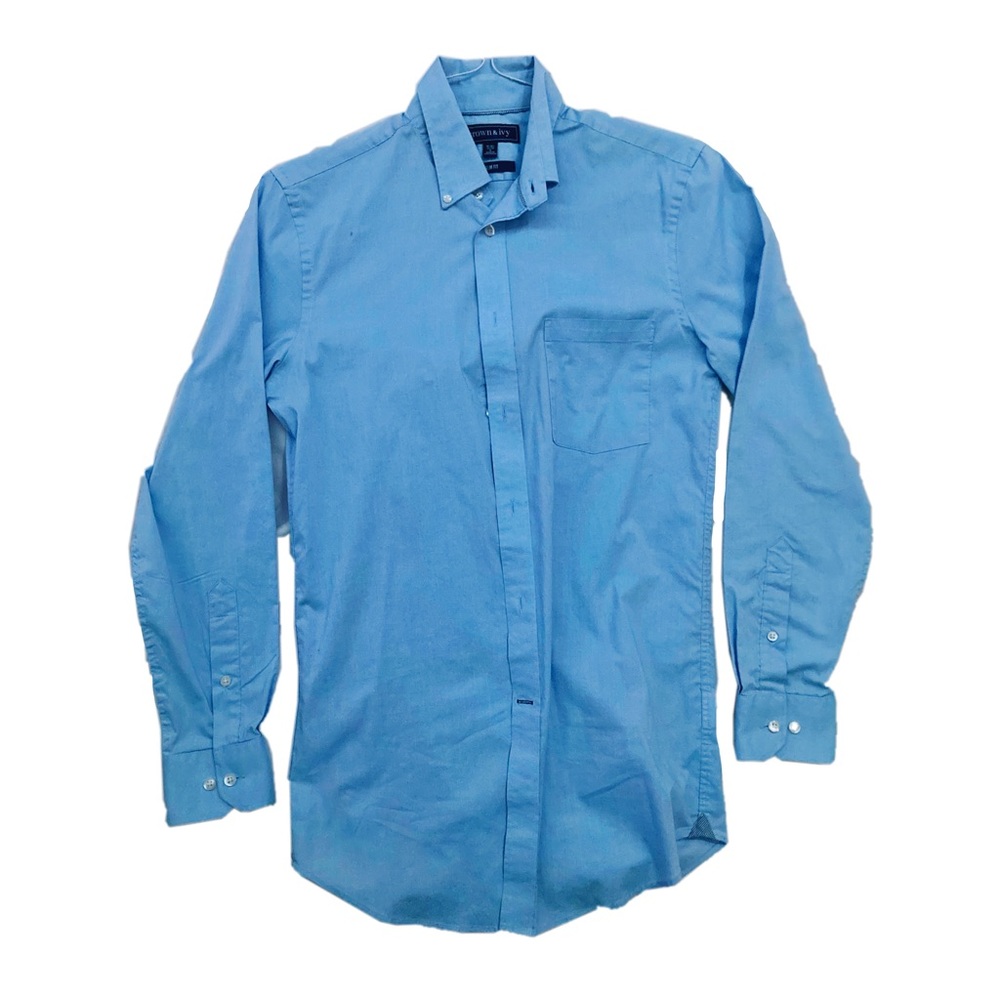 S Crown and Ivy Slim Fit Button Down